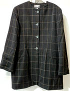 ノーカラーウールコート|DKNY