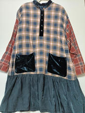WIRE CHECK 切替ワンピース|ACNE STUDIOS BLA KONST