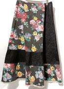 花柄デニムスカート|TRICOT COMME DES GARCONS