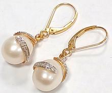 14Kパールピアス|-