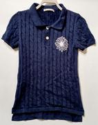 フラワー刺繍ニットポロシャツ|MARDI MERCREDI