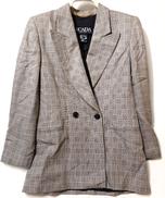 GLEN PLAID DOUBLE BREASTED JAC|ESCADA