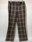 バーバリーチェックストレートパンツ|BURBERRY BLUE LABEL