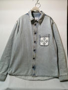 プリントポケットデニムシャツ|OFF WHITE