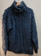 BIG COLLAR KNIT FUR JACKET|NOUNLESS