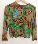 アニマル柄リブカーディガン|伊太利屋