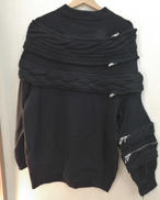 ジップアタッチメントケーブルニット|SACAI