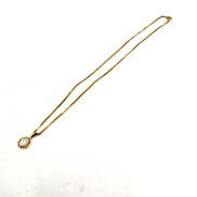 K18 石付きネックレス|-