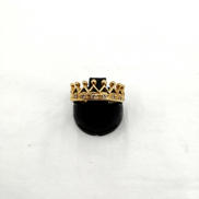 K18ティアラモチーフリング|-