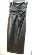 SYNTHETIC LEATHER MAXI SKIRT|PRANK PROJECT