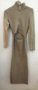 FRONT ZIP KNIT DRESS|ROSARYMOON