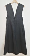Ribbon Stripe V Neck Dress|MAME KUROGOUCHI