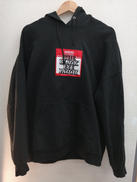 ブラックアイパッチ WARNINGワッペンフーディー|BLACK EYE PATCH