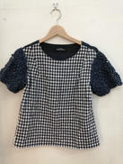 SSレース袖チェックシャツ|COMME DES GARCONS TRICOT