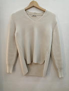 スーパーファインウールリブVネックニット|AURALEE