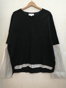 異素材スリットトップス|H/STANDARD