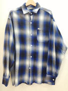 オンブレチェックLSシャツ|CALTOP