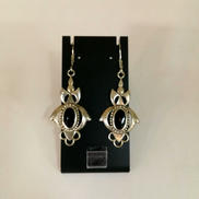 シルバー925石付きピアス|-