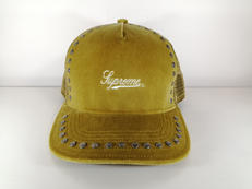 SUPREME スタッズベロアキャップ
