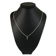 スターリングシルバー石付きネックレス|ー