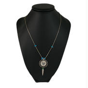 フェザーモチーフシルバーネックレス|-