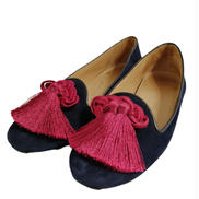 CHATELLES スウェードフラットシューズ|CHATELLES