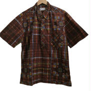 DUKE KAHANAMOKU 格子柄ハーフボタン半袖シャツ|DUKE KAHANAMOKU