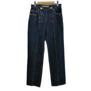 WASHED DENIM DOUBLE ZIP PANTS|JOHN LAWRENCE SULLIVAN
