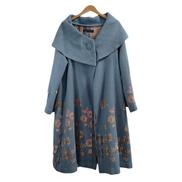 KEITA MARUYAMA バラ柄ウールポンチョコート|KEITA MARUYAMA