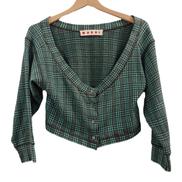 MARNI チェック柄ショートカーディガン|MARNI