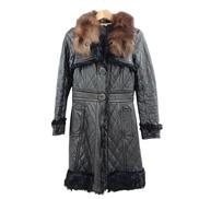 MORGAN 羊革Aラインファーコート|MORGAN