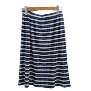 PLEATS PLEASE ボーダー膝丈スカート|PLEATS PLEASE