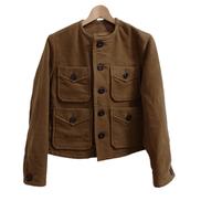 45RPM コットンフランネルノーカラーアニージャケット|45RPM