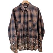 AMIRI ペンキ加工ロングスリーブシャツ|AMIRI