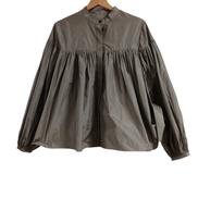 光沢ギャザーバルーンブラウス|WHIM GAZETTE