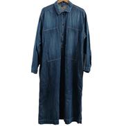 デニムマキシ長袖ワンピース|45RPM
