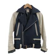 KU U.S.A レザー切り替えライダースジャケット|KU U.S.A