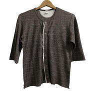 Y'S ショートスリーブチェック柄前開トップス|Y'S