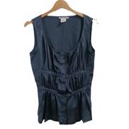 ISSEY MIYAKE ギャザーノースリーブトップス|ISSEY MIYAKE