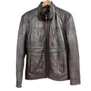 HUGO BOSSジップアップレザーブルゾン|HUGO BOSS