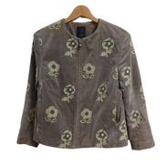 MINA PERHONEN CHUM刺繍 ベロアジャケット|MINA PERHONEN