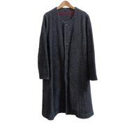 45RPM コットンリネン混ノーカラーコート|45RPM