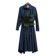 SACAI ビスチェ付きデザインワンピース|SACAI