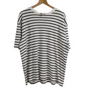 STRIPED CREW NECK TEE|SUNSPEL×RONHERMAN