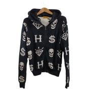 HYSTERIC GLAMOUR モノグラムパイル地パーカー|HYSTERIC GLAMOUR