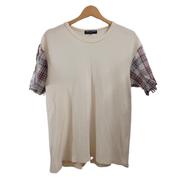 リネン綿混チェックスリーブ半袖カットソー|COMME DES GARCONS HOMME