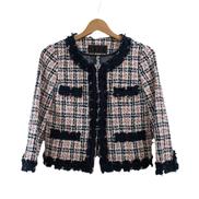 TO BE CHIC ツイードノーカラージャケット|TO BE CHIC