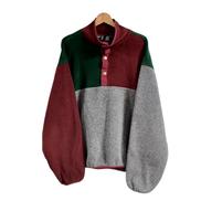 WOOLRICH USA製 バイカラープルオーバーフリース|WOOLRICH