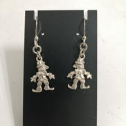 ピエロモチーフシルバー925ピアス|-