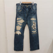 ダメージストレートデニム|VICTIM